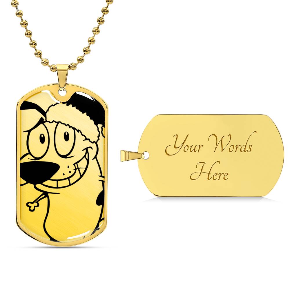 Courage the Cowardly Dog Tag - Holiday Edition