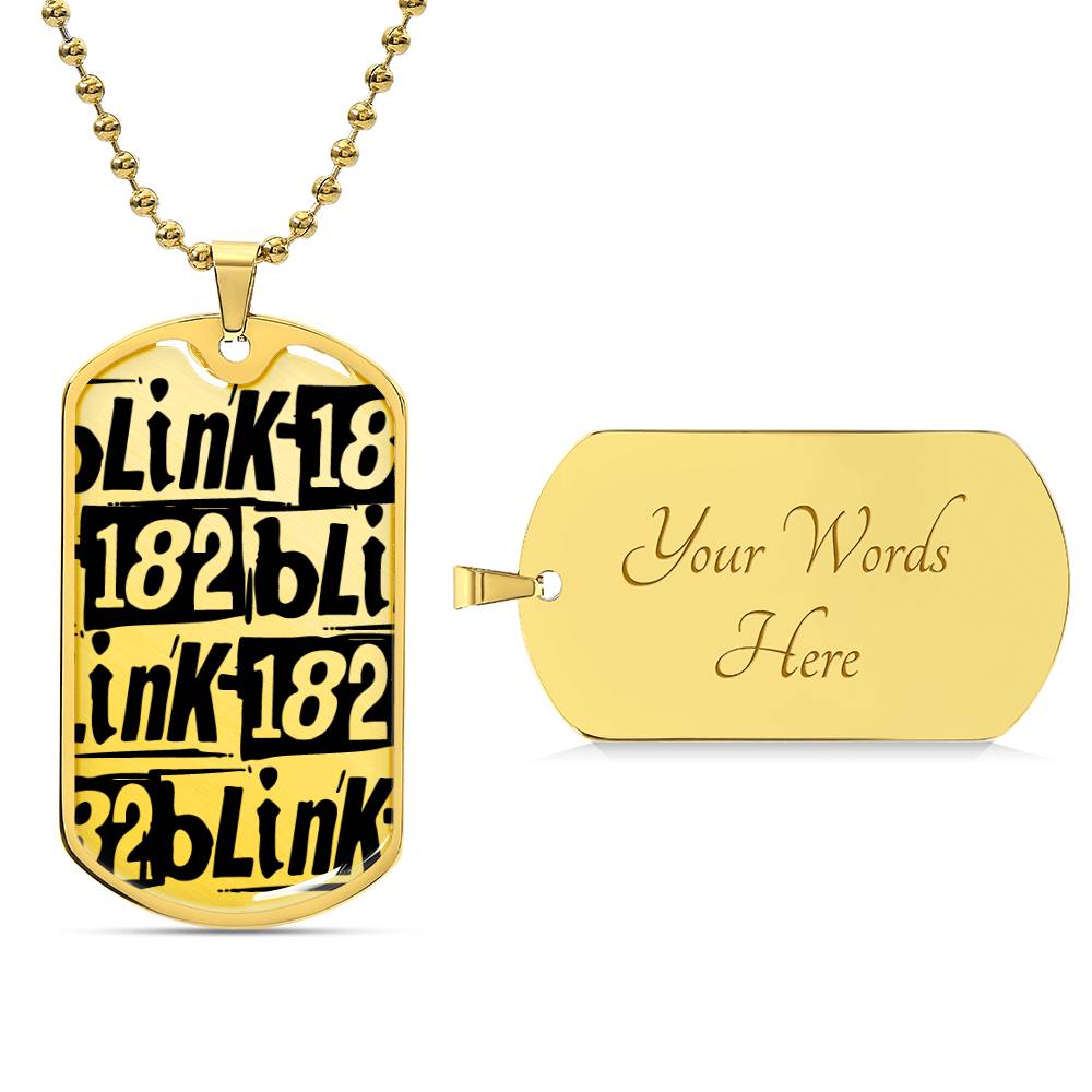Blink 182 Logo Design Dog Tag #2