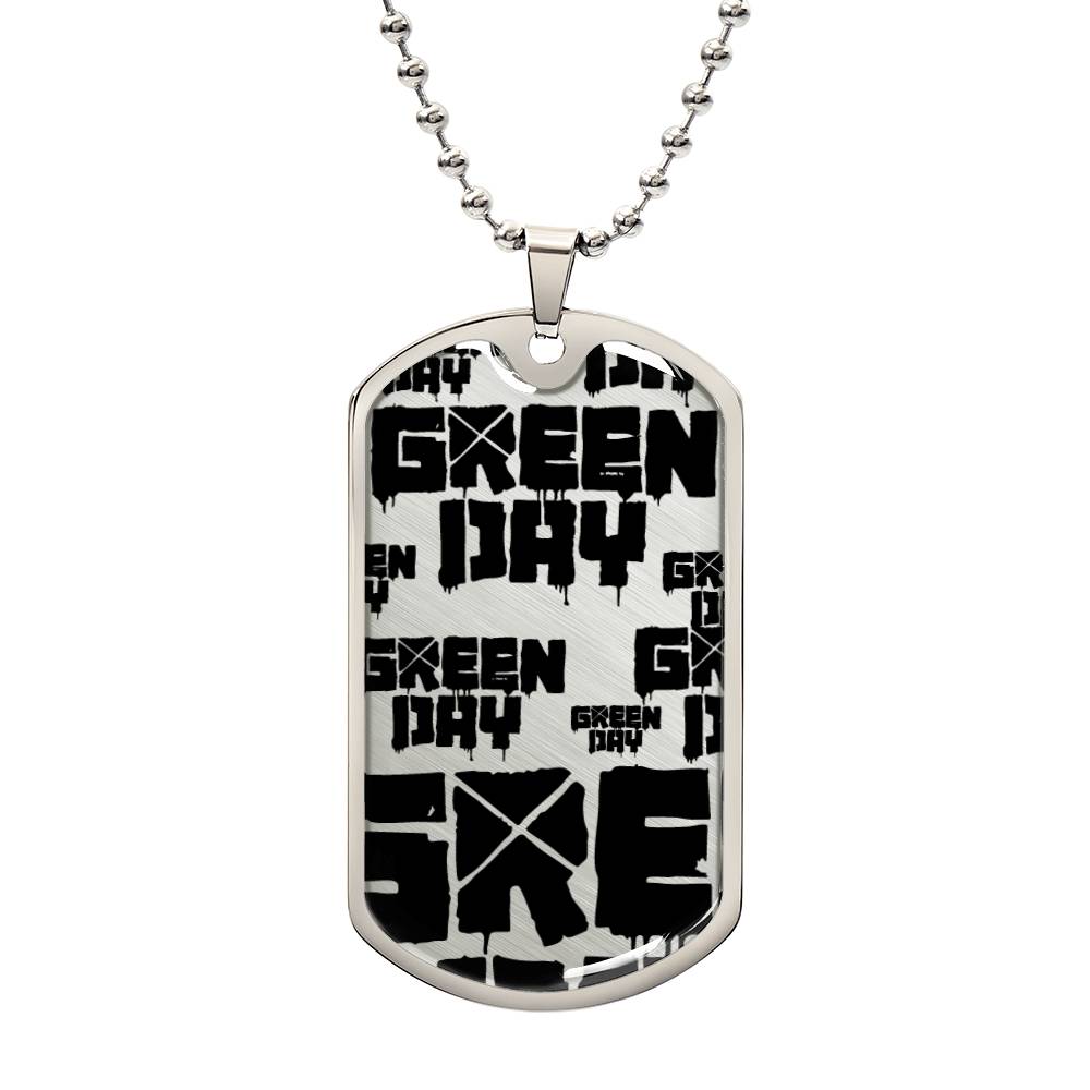Green Day Logo Dog Tag #1