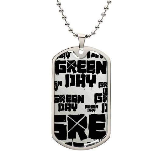 Green Day Logo Dog Tag #1