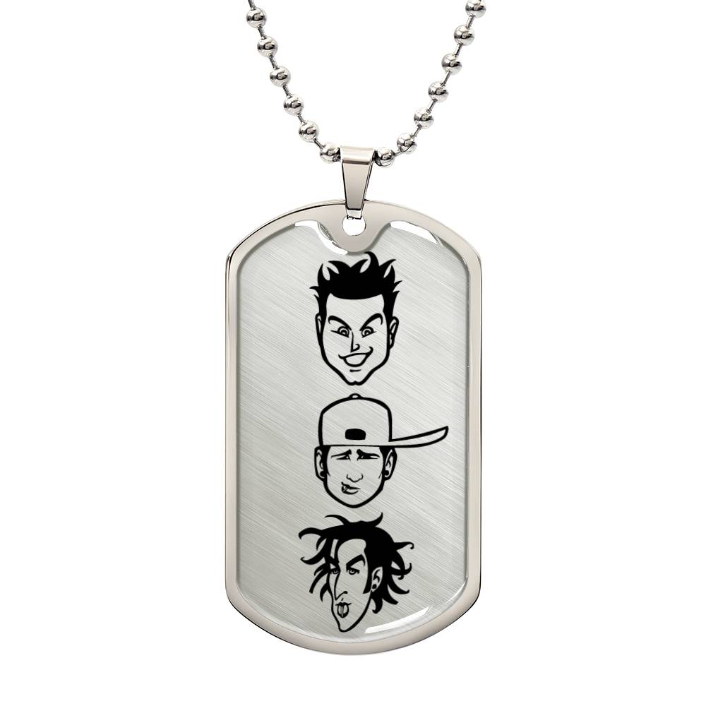 Blink 182: Mark, Tom, & Travis Show Style Dog Tag