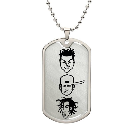 Blink 182: Mark, Tom, & Travis Show Style Dog Tag