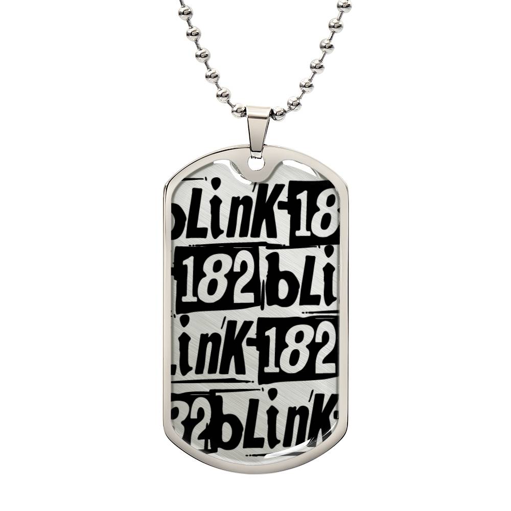 Blink 182 Logo Design Dog Tag #2