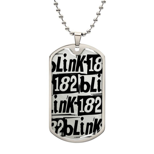 Blink 182 Logo Design Dog Tag #2