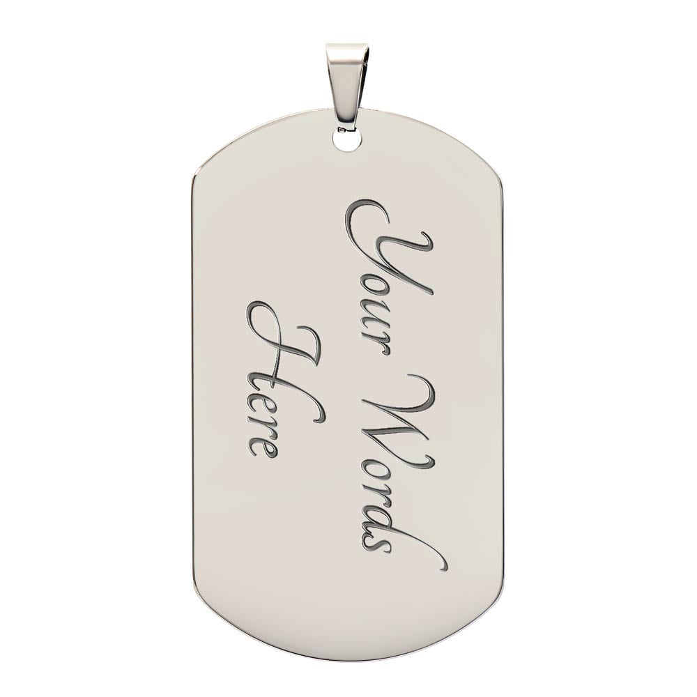 Green Day American Idiot "Heart Hand Grenade" Dog Tag