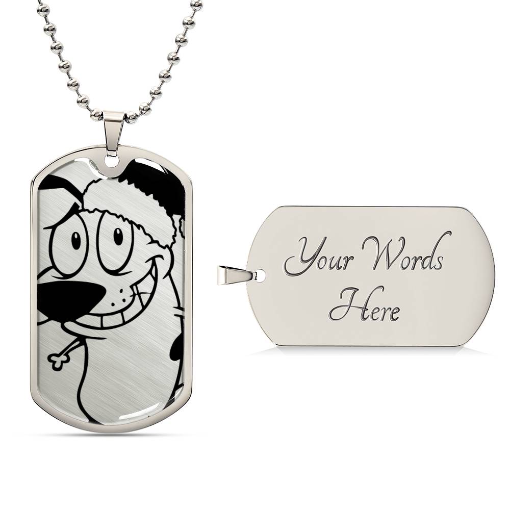 Courage the Cowardly Dog Tag - Holiday Edition