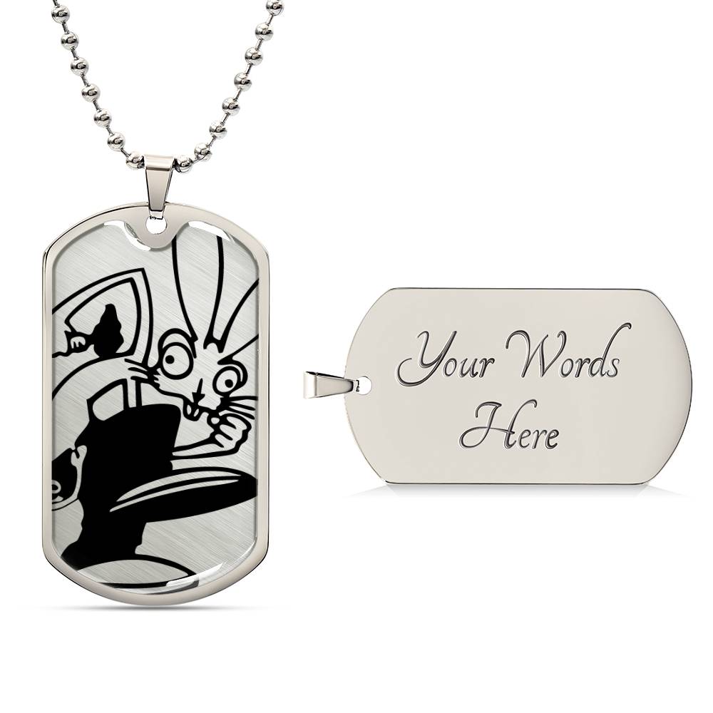 Blink 182 Bouncing Rabbit Dog Tag
