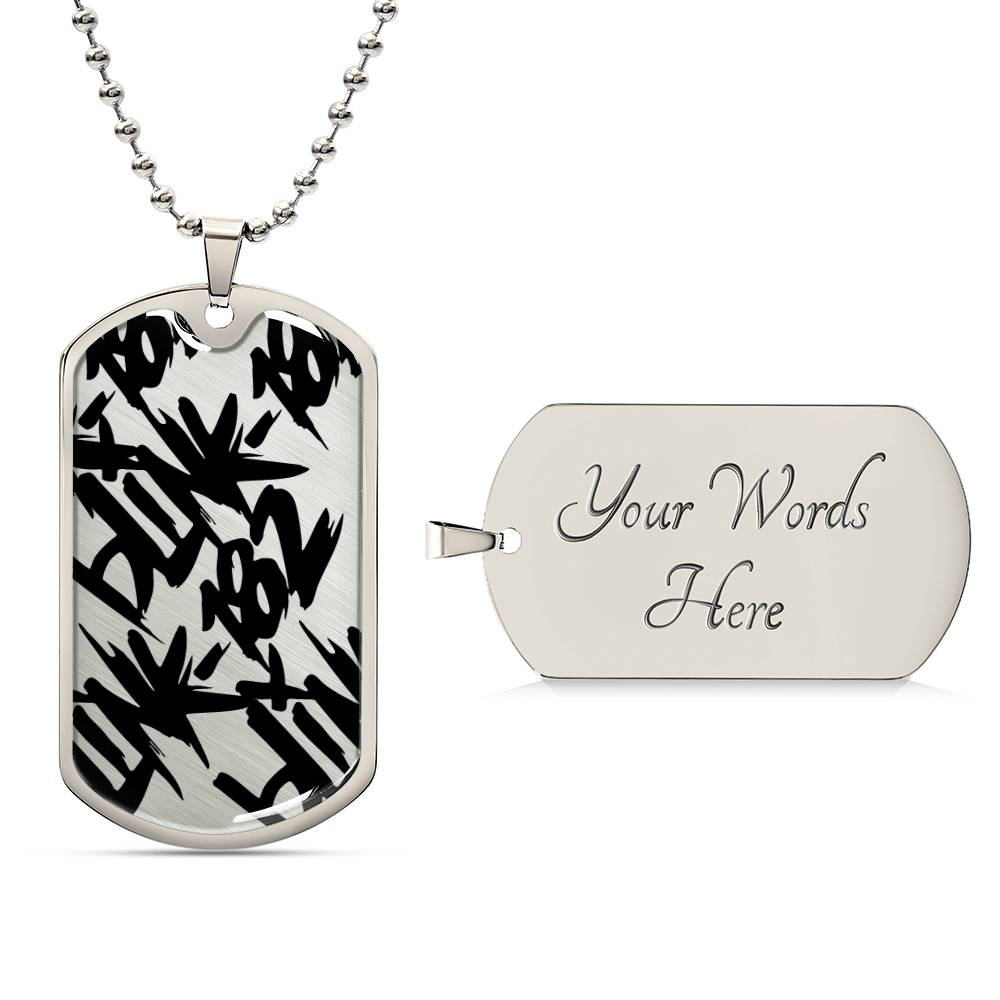 Blink 182 Logo Design Dog Tag #1