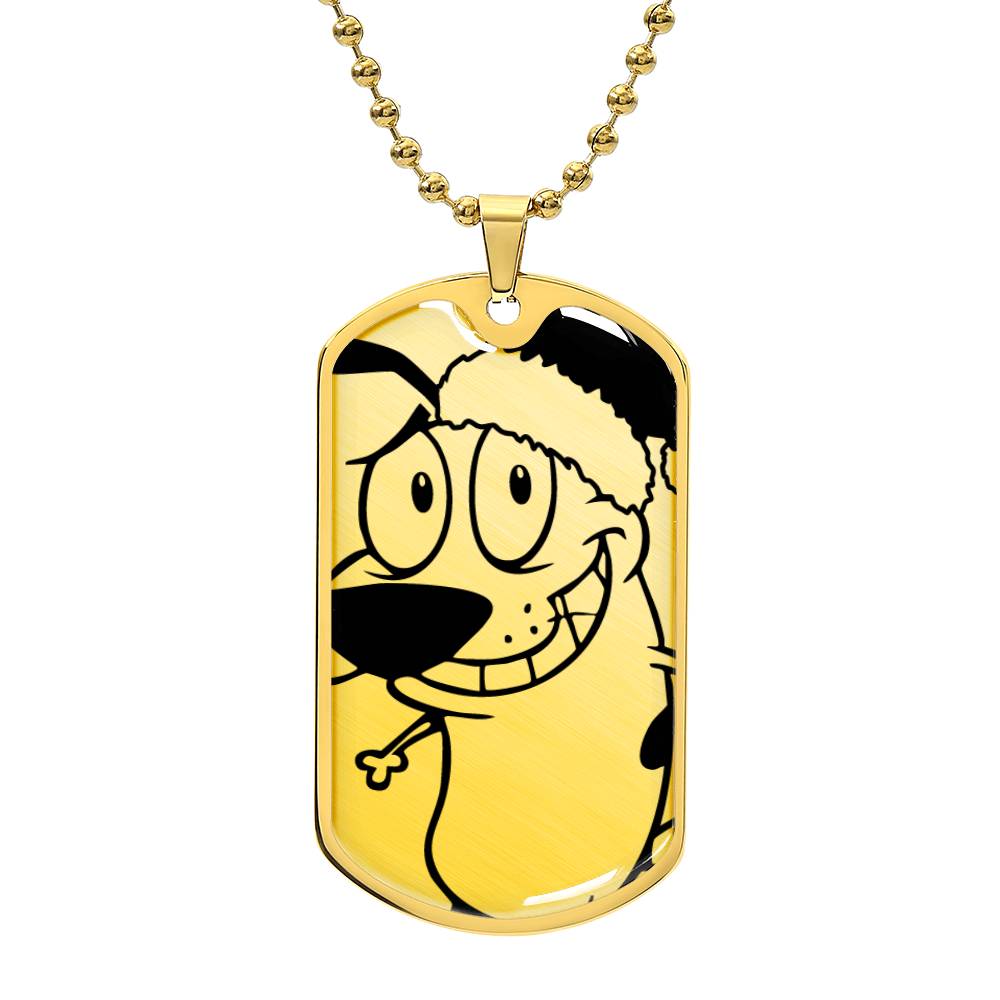 Courage the Cowardly Dog Tag - Holiday Edition