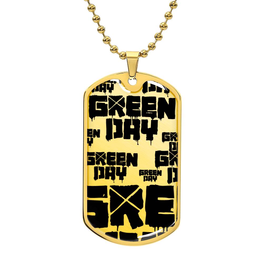 Green Day Logo Dog Tag #1