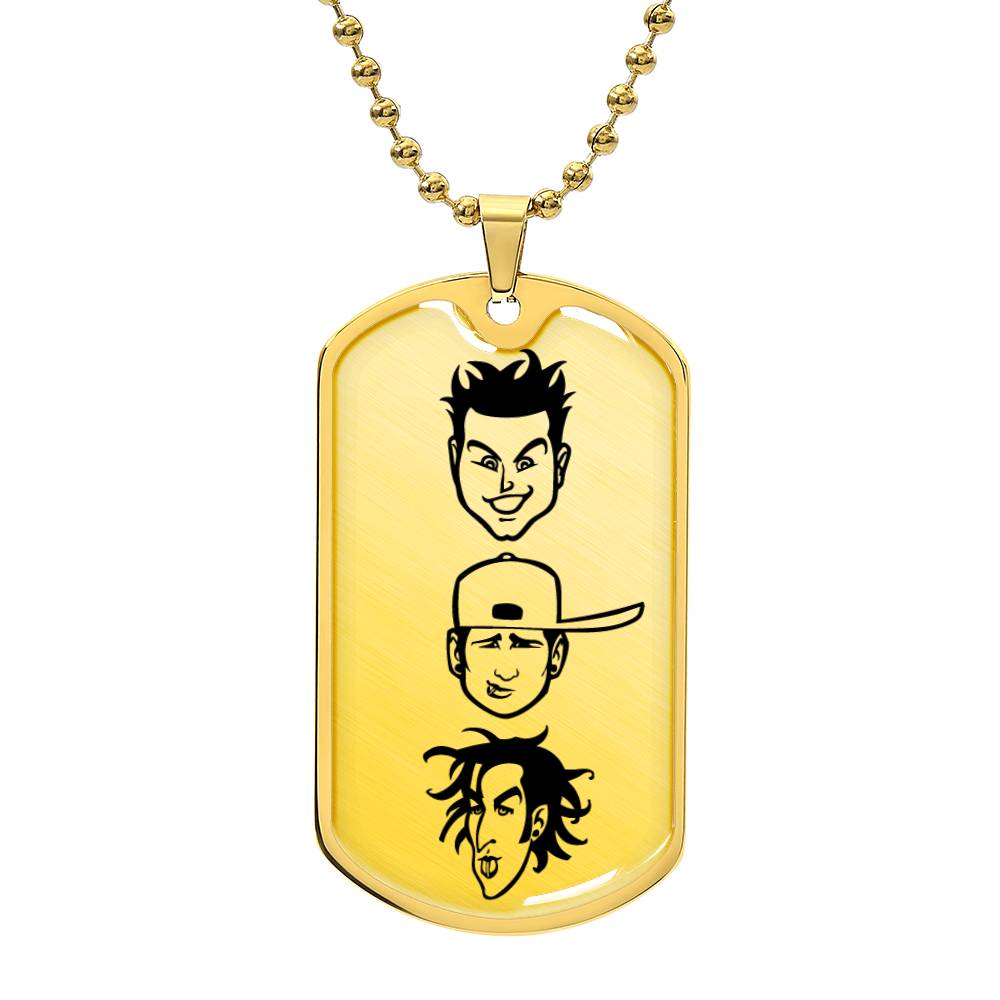 Blink 182: Mark, Tom, & Travis Show Style Dog Tag