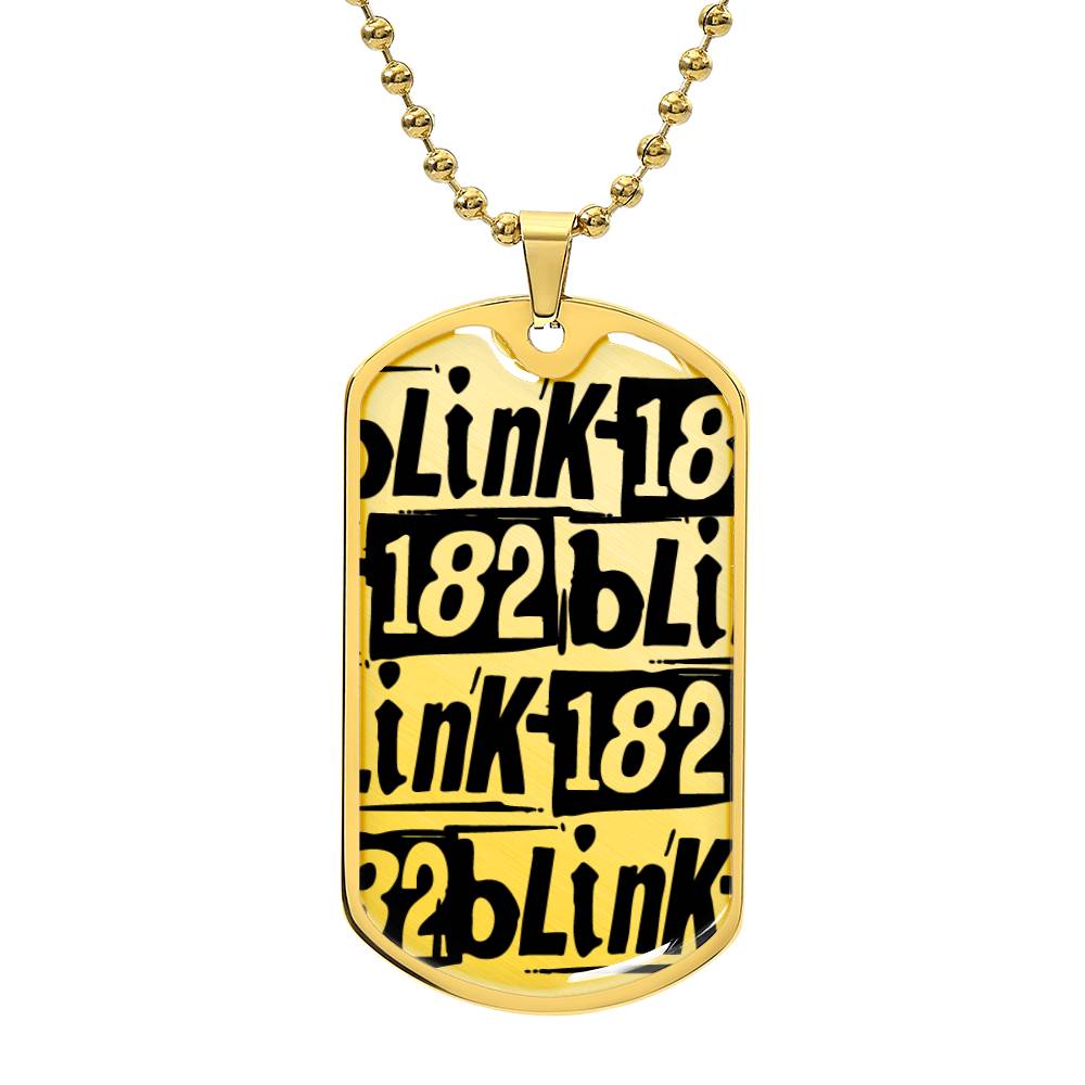 Blink 182 Logo Design Dog Tag #2