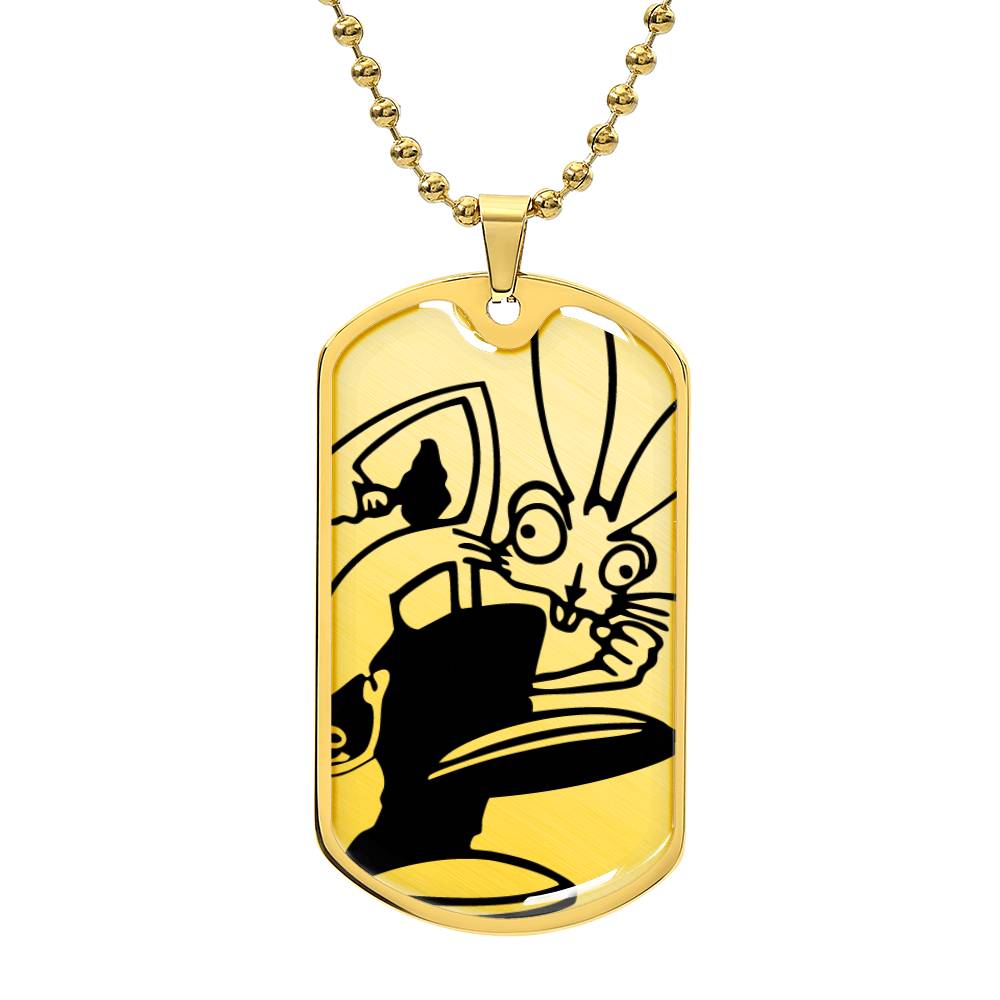 Blink 182 Bouncing Rabbit Dog Tag