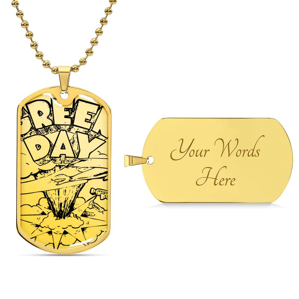 Green Day Dookie Dog Tag