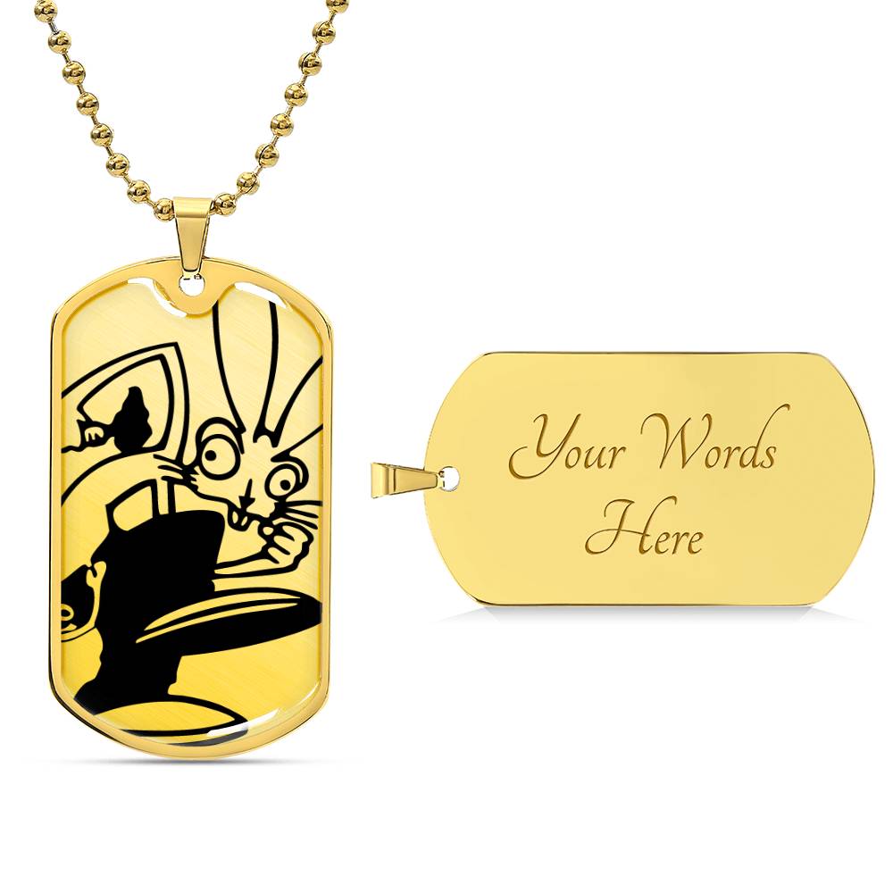 Blink 182 Bouncing Rabbit Dog Tag